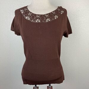 EUC Sag Harbor Womens Knit Dress Top Size M